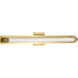 Larissa LED 32 inch Vintage Brass Vanity Wall Light