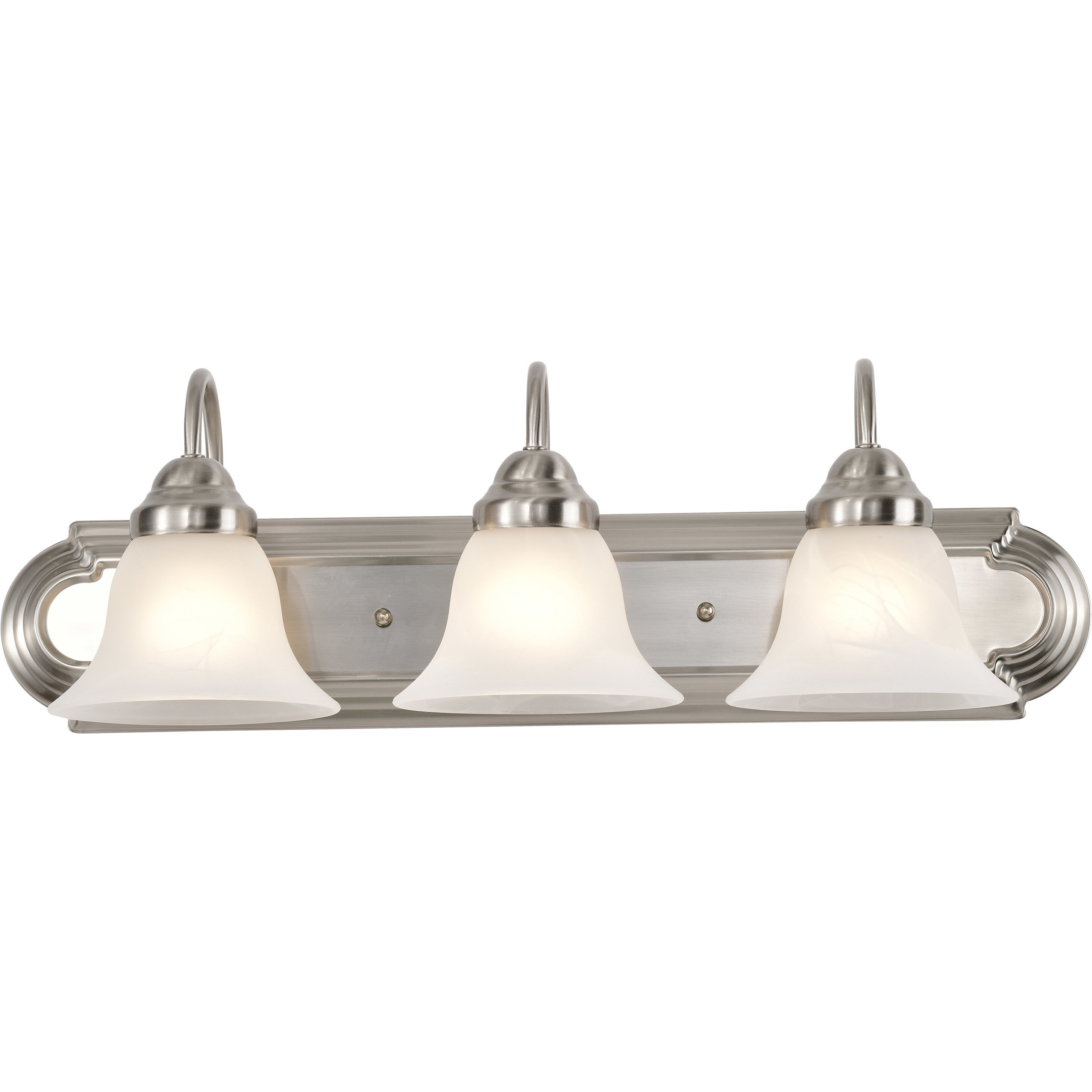 Ballerina 3 Light 24 inch Brushed Nickel Vanity Light Wall Light
