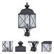 Wingate 1 Light 23 inch Textured Black Outdoor Post Light