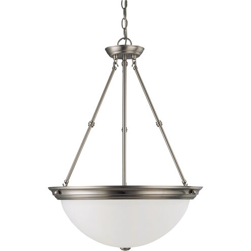 Brentwood 3 Light 20 inch Brushed Nickel Pendant Ceiling Light