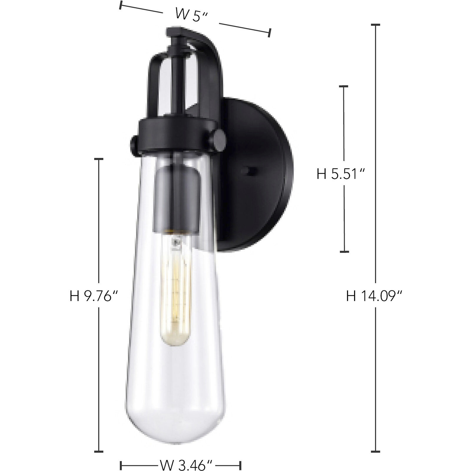 Beaker 1 Light 6 inch Aged Bronze Wall Sconce Wall Light