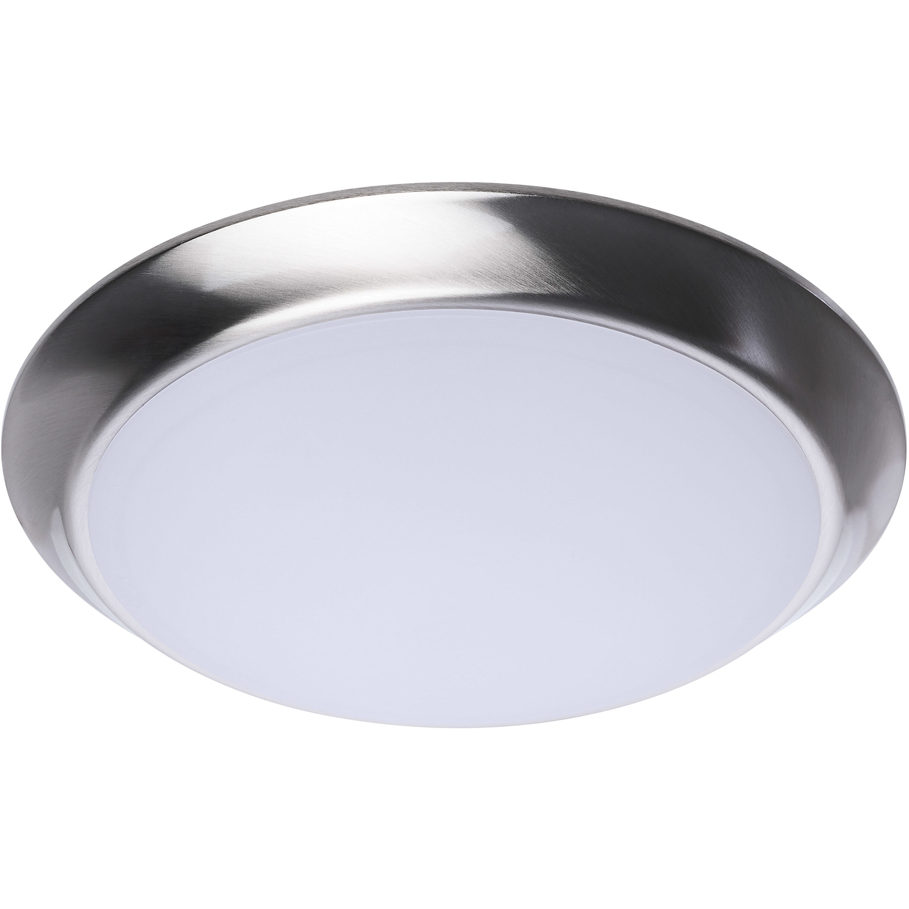 ColorQuick LED 9.49 inch Brushed Nickel Close-to-Ceiling LED Disk Ceiling Light