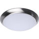 ColorQuick LED 9.49 inch Brushed Nickel Close-to-Ceiling LED Disk Ceiling Light