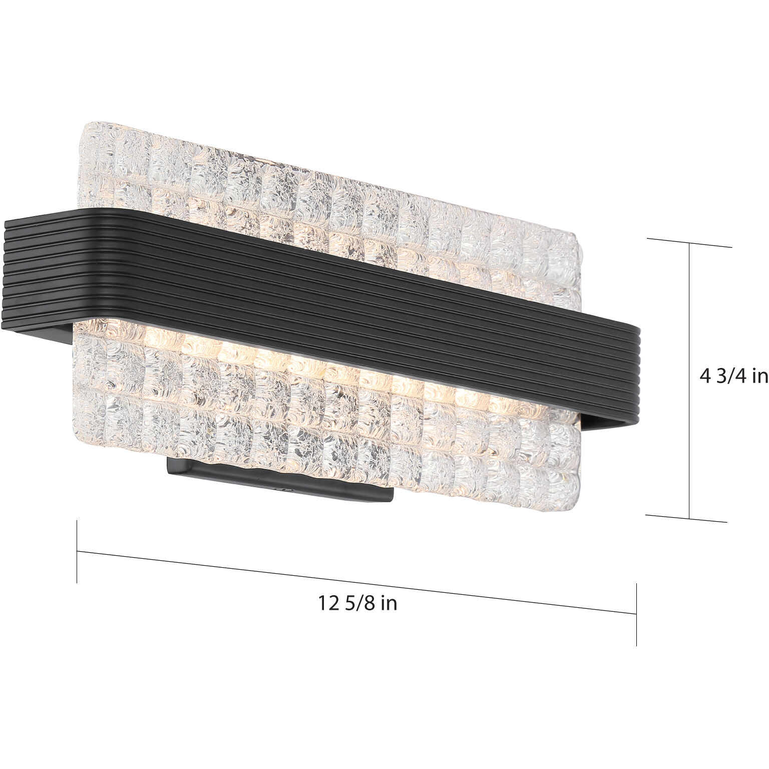 Ceres LED 5.5 inch Matte Black Vanity Light Wall Light