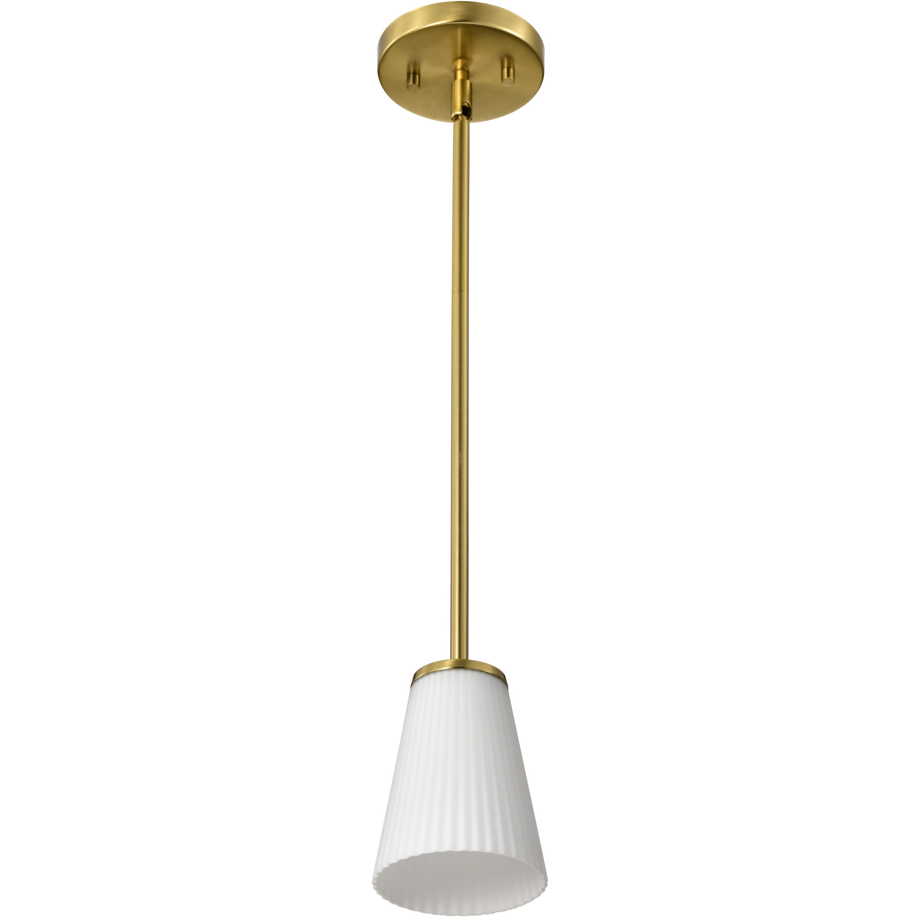 Royale 4.92 inch Burnished Brass Pendant Ceiling Light