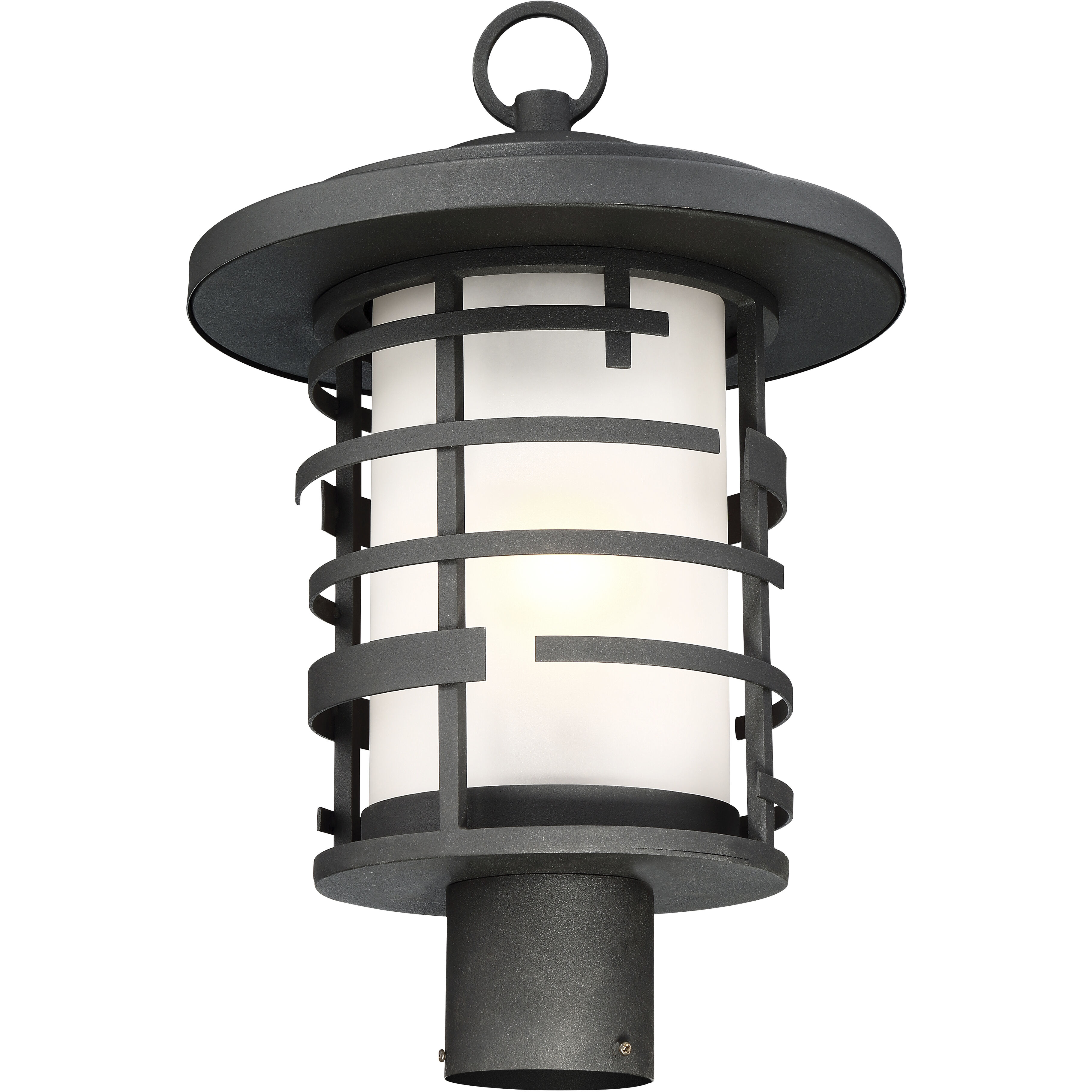 Lansing 1 Light 17 inch Textured Black Outdoor Post Lantern
