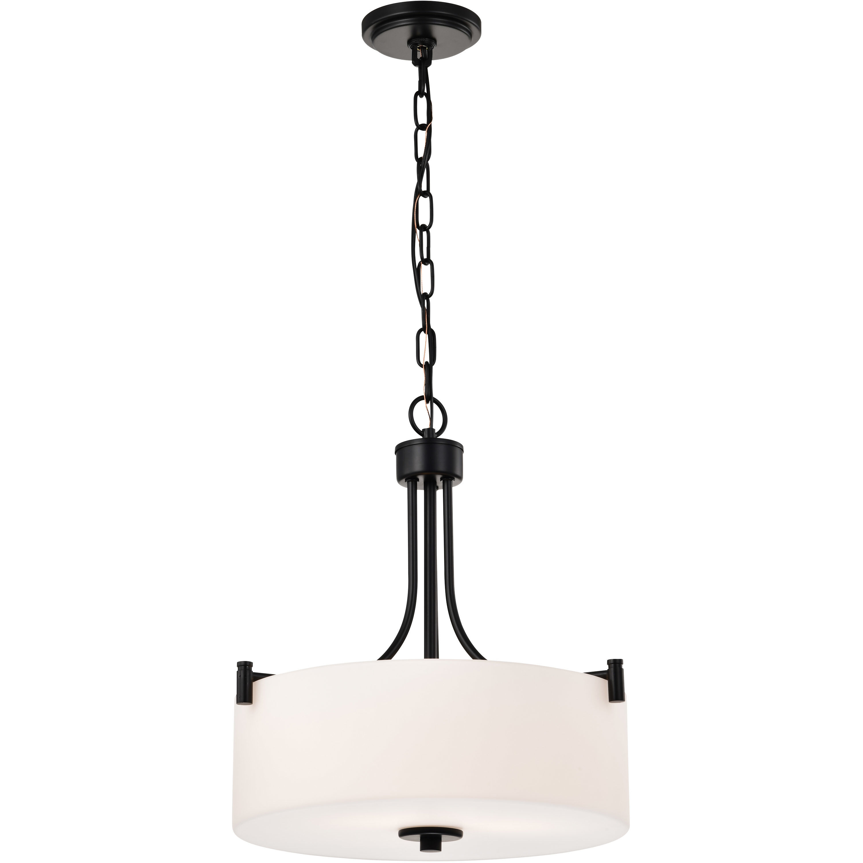 Liam 15.88 inch Matte Black Pendant Ceiling Light