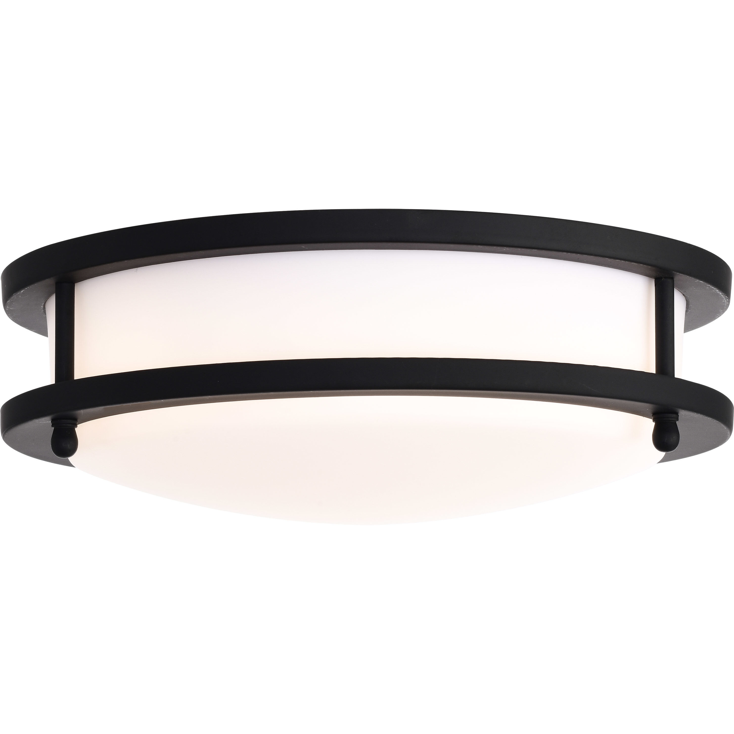 Glamour LED 10 inch Matte Black Flush Mount Ceiling Light