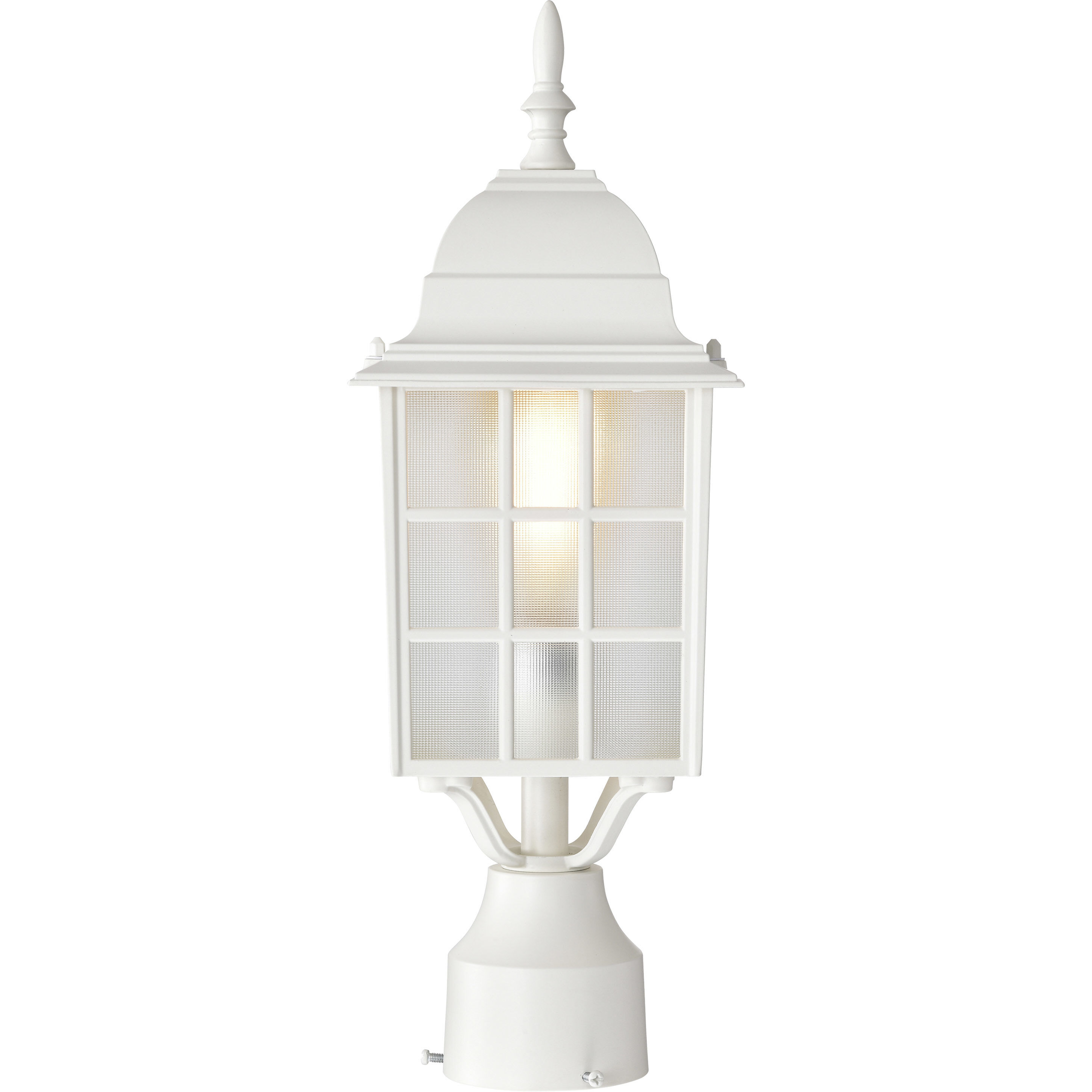 Adams 1 Light 18 inch White Outdoor Post Light