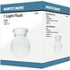 Brentwood 1 Light 6 inch White Flush Mount Ceiling Light