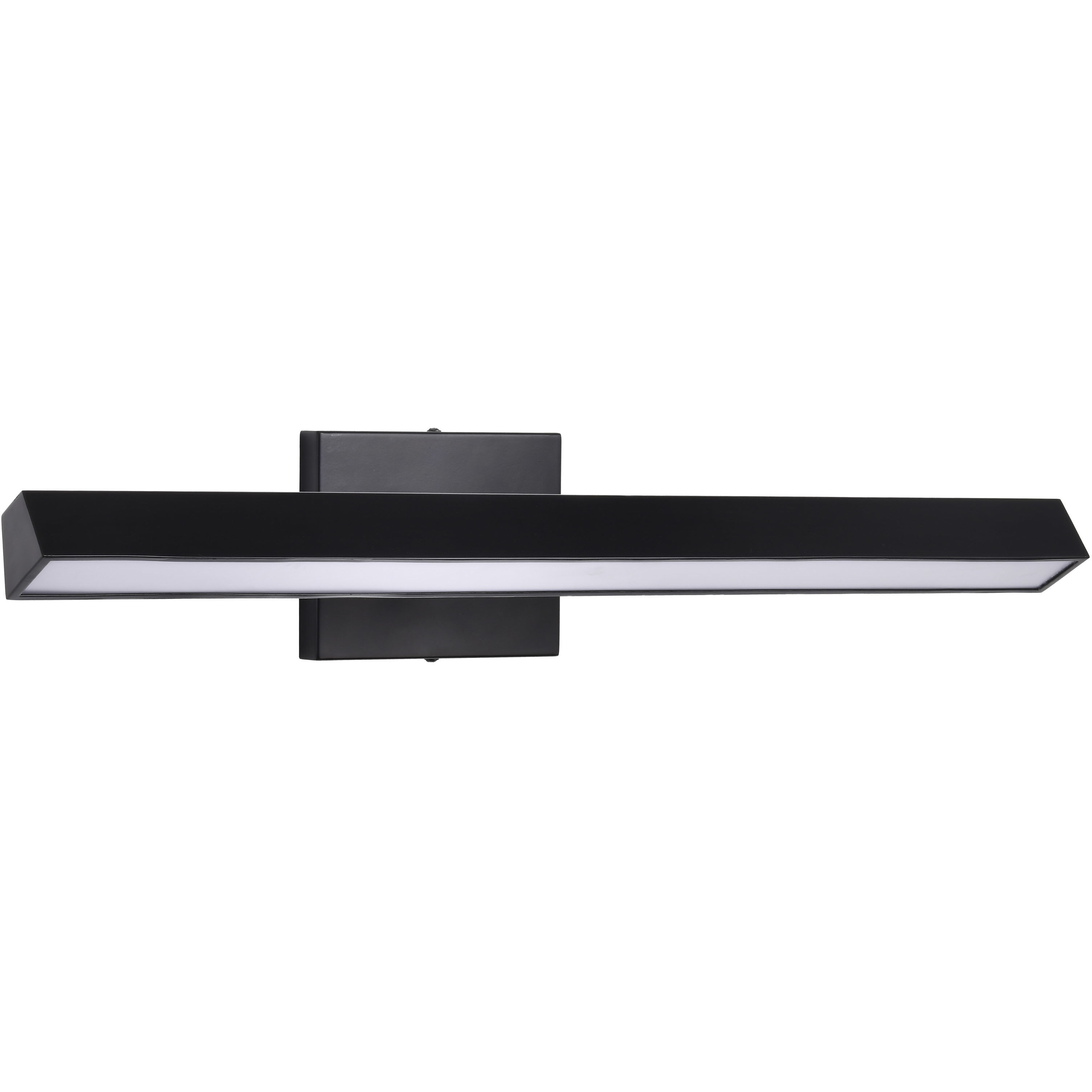 Mila LED 24 inch Black Vanity Wall Light