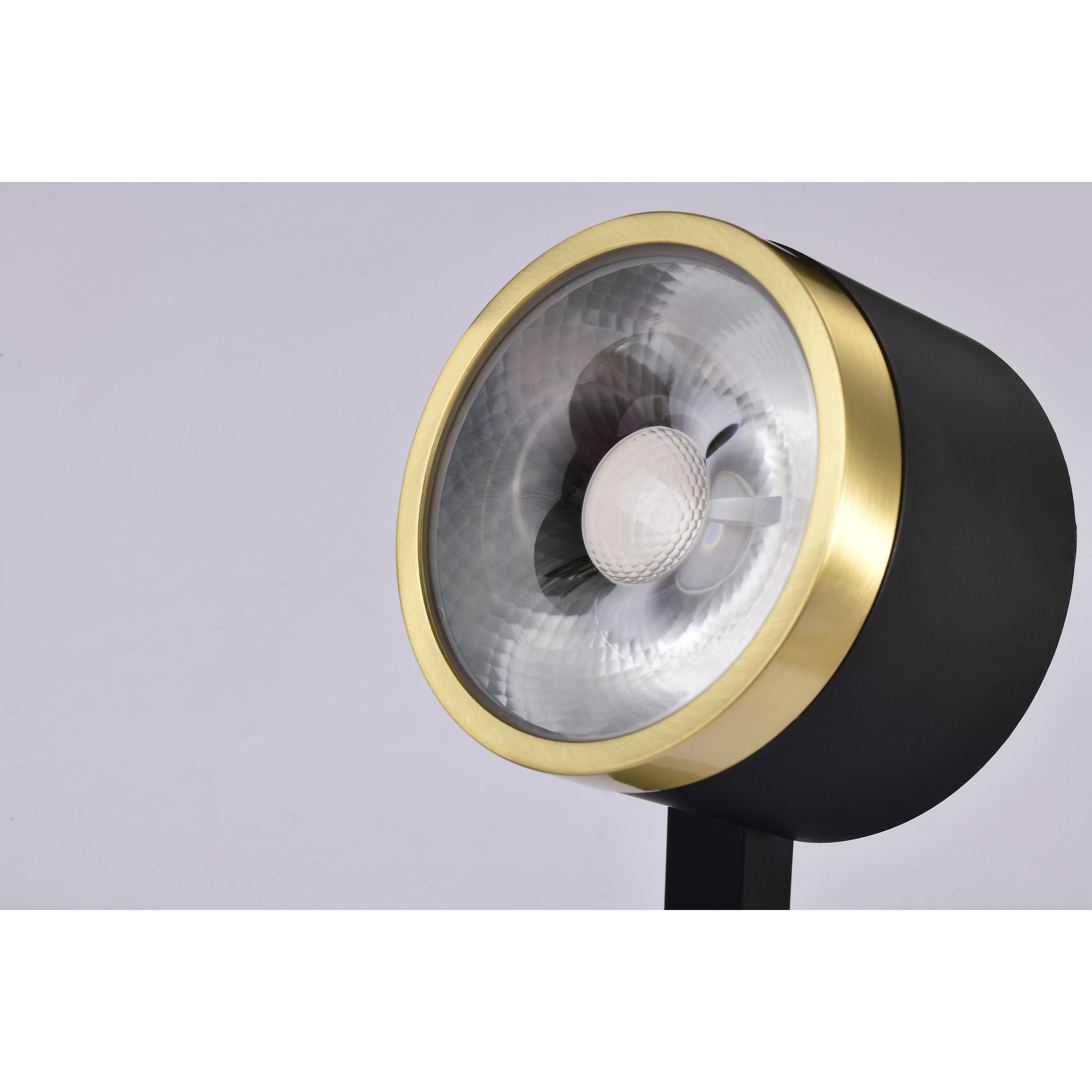 Brentwood 1 Light 120 Matte Black and Brushed Brass Track Lighting Ceiling Light