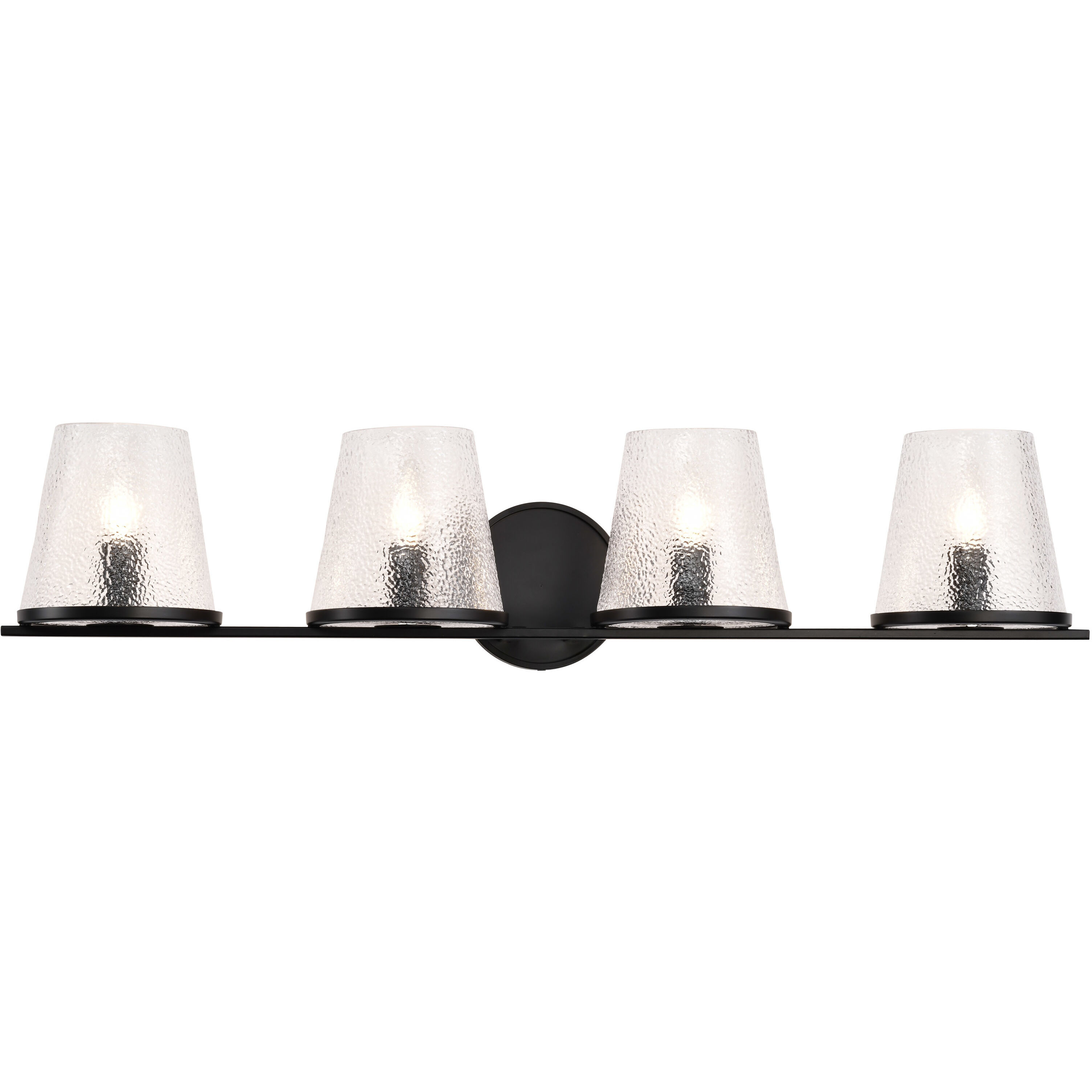 Valentine 32 inch Black Vanity Wall Light