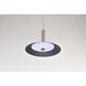 Corrine LED 9.88 inch Burnished Brass Pendant Ceiling Light