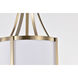 Easton 1 Light 9.75 inch Burnished Brass Pendant Ceiling Light