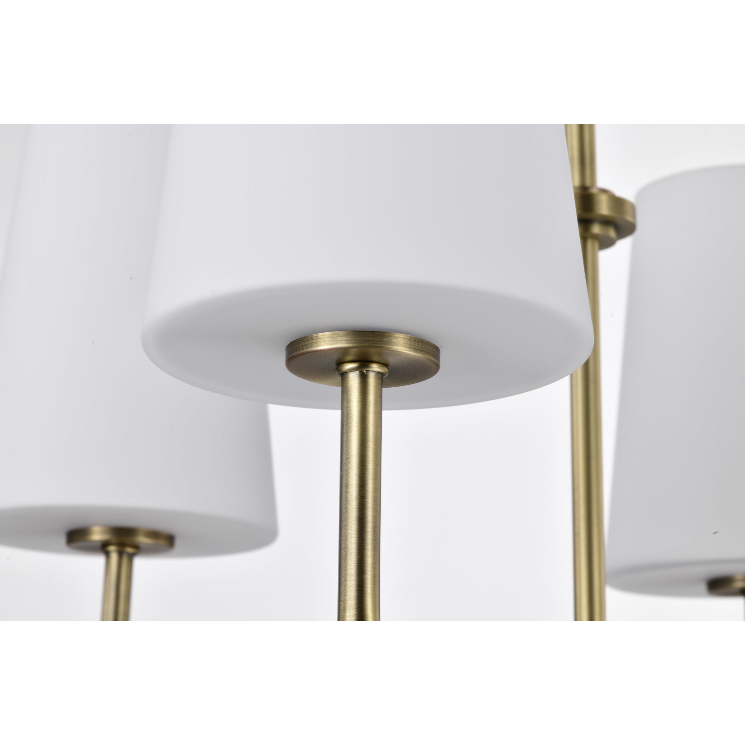 Cordello 4 Light 16 inch Vintage Brass Chandelier Ceiling Light