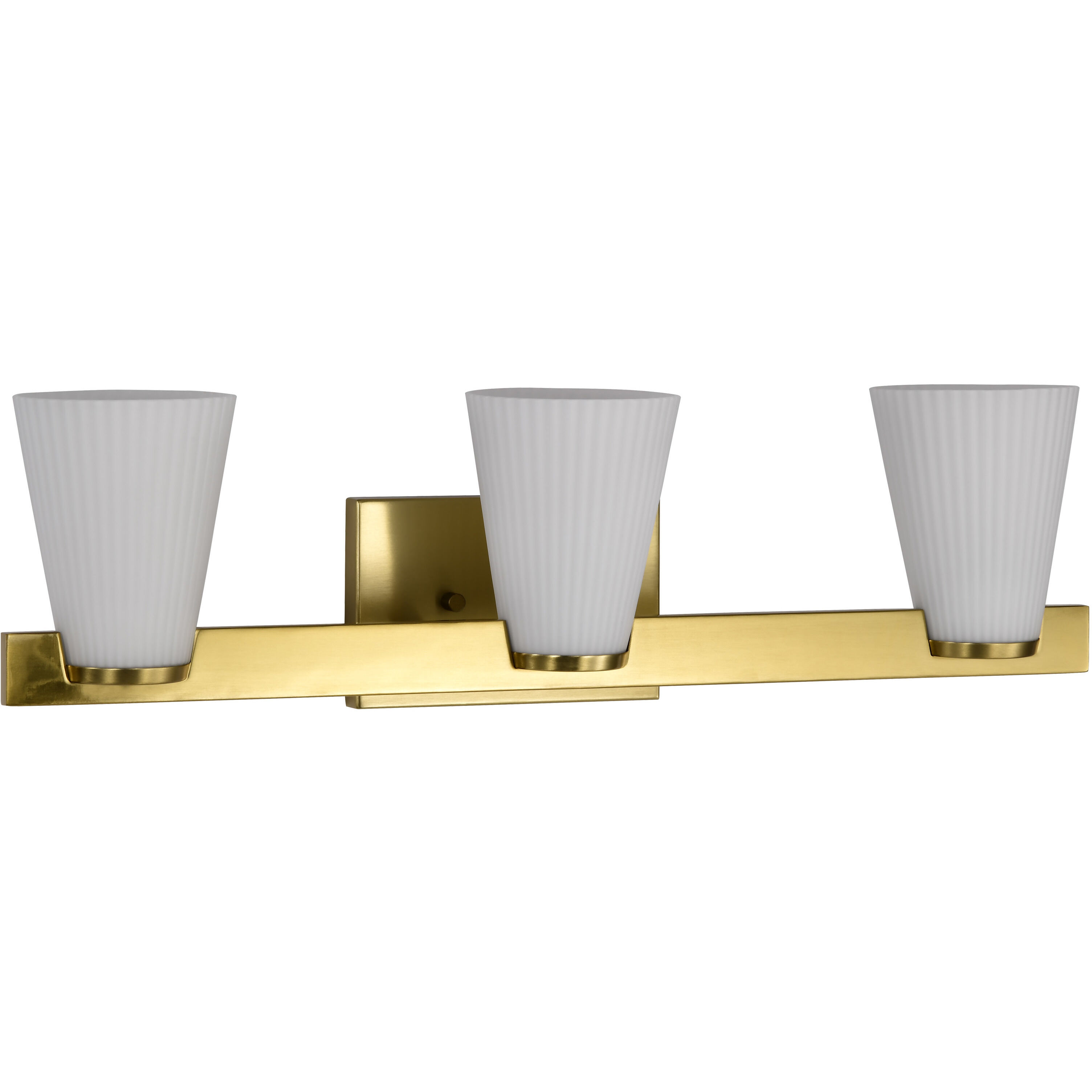 Royale 24 inch Burnished Brass Vanity Wall Light