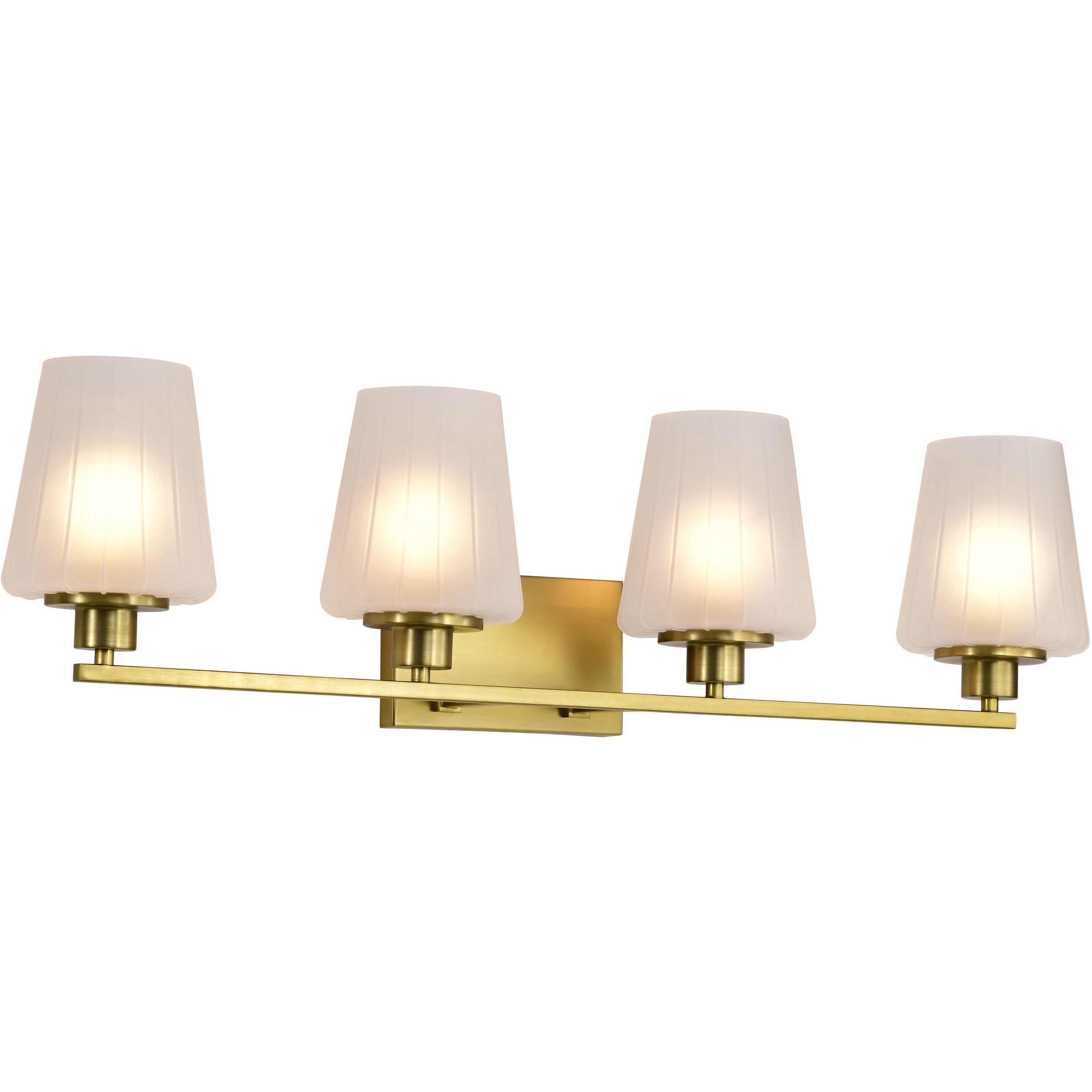 Lune 32 inch Vintage Brass Vanity Wall Light