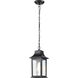 Stillwell 7 inch Matte Black Outdoor Hanging Lantern