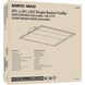 Brentwood LED 24 inch White Troffer Ceiling Light, Center Basket