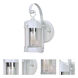 Brentwood 1 Light 11 inch White Outdoor Wall Lantern