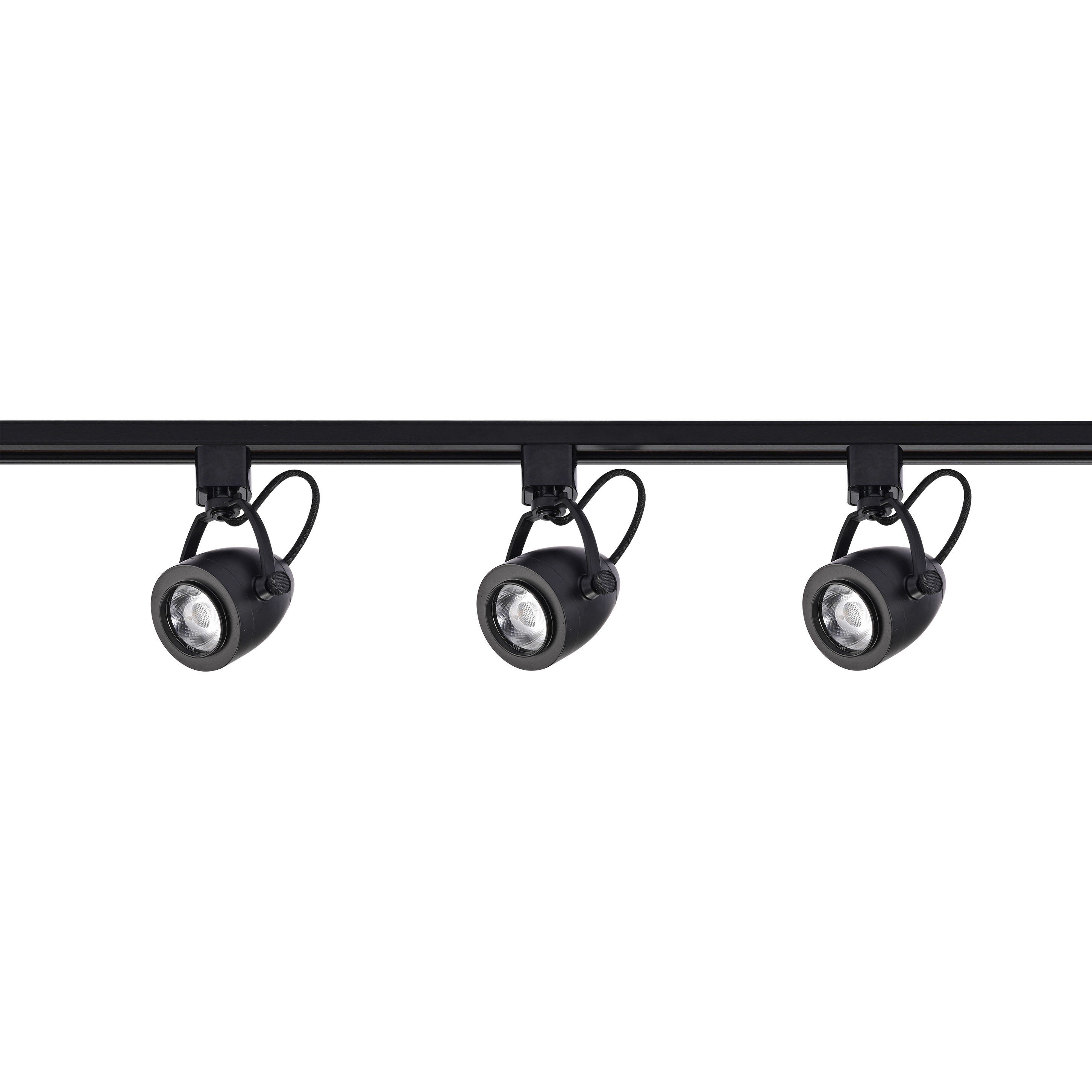Brentwood 3 Light 120V Black Track Kit Ceiling Light