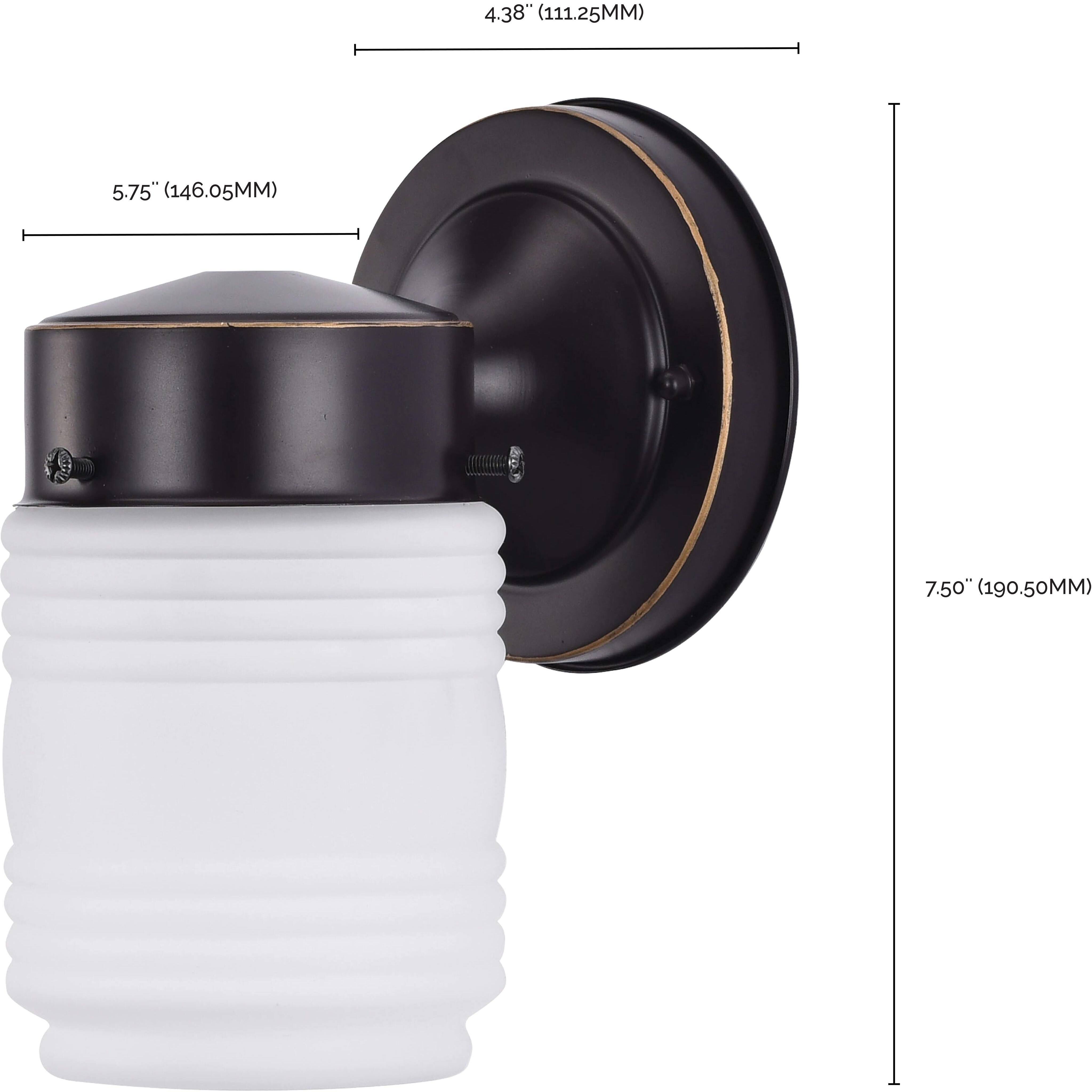 Brentwood 8 inch Mahogany Bronze Outdoor Wall Mount