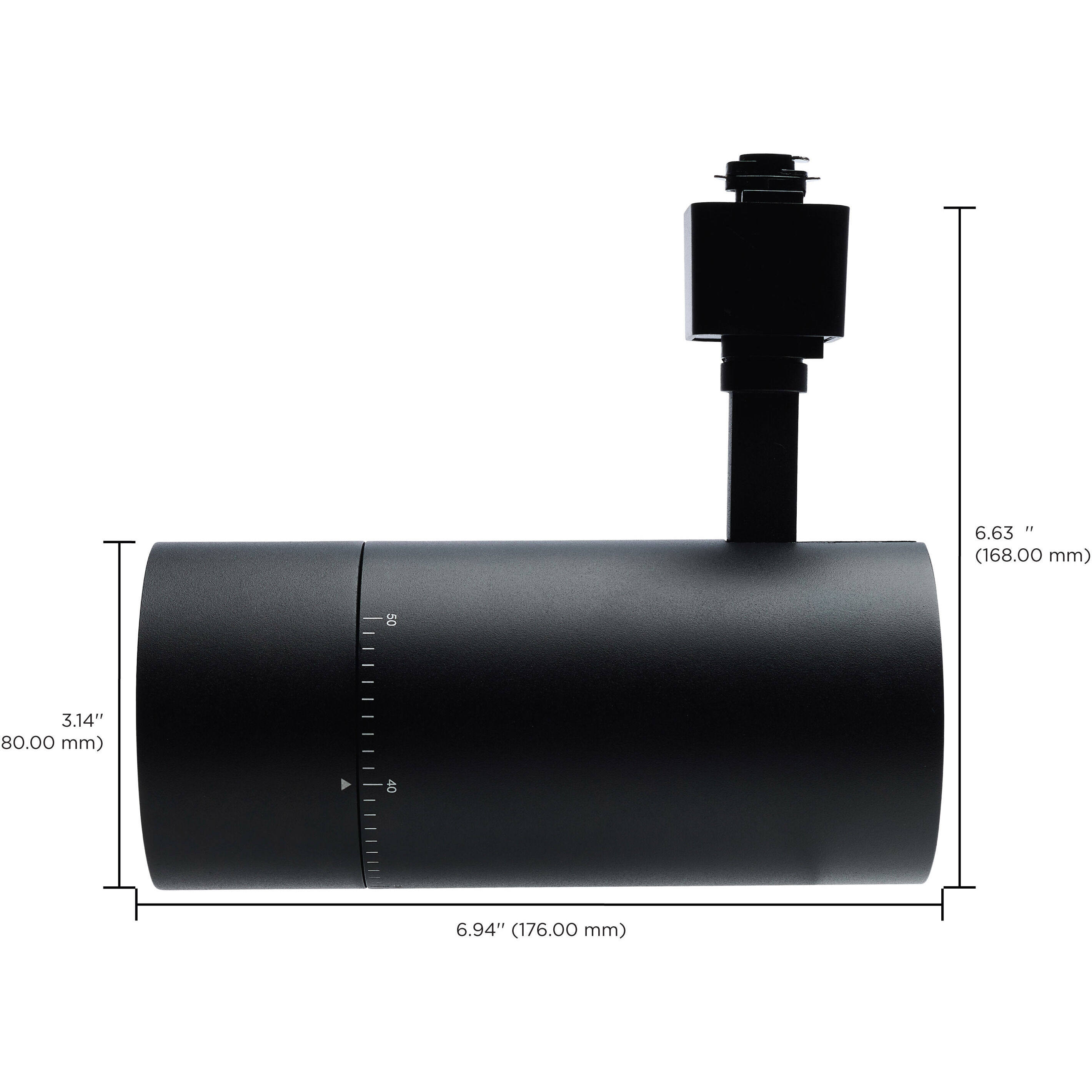 Brentwood 120 Matte Black Track Lighting Ceiling Light