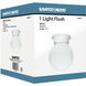 Brentwood 1 Light 6 inch White Flush Mount Ceiling Light