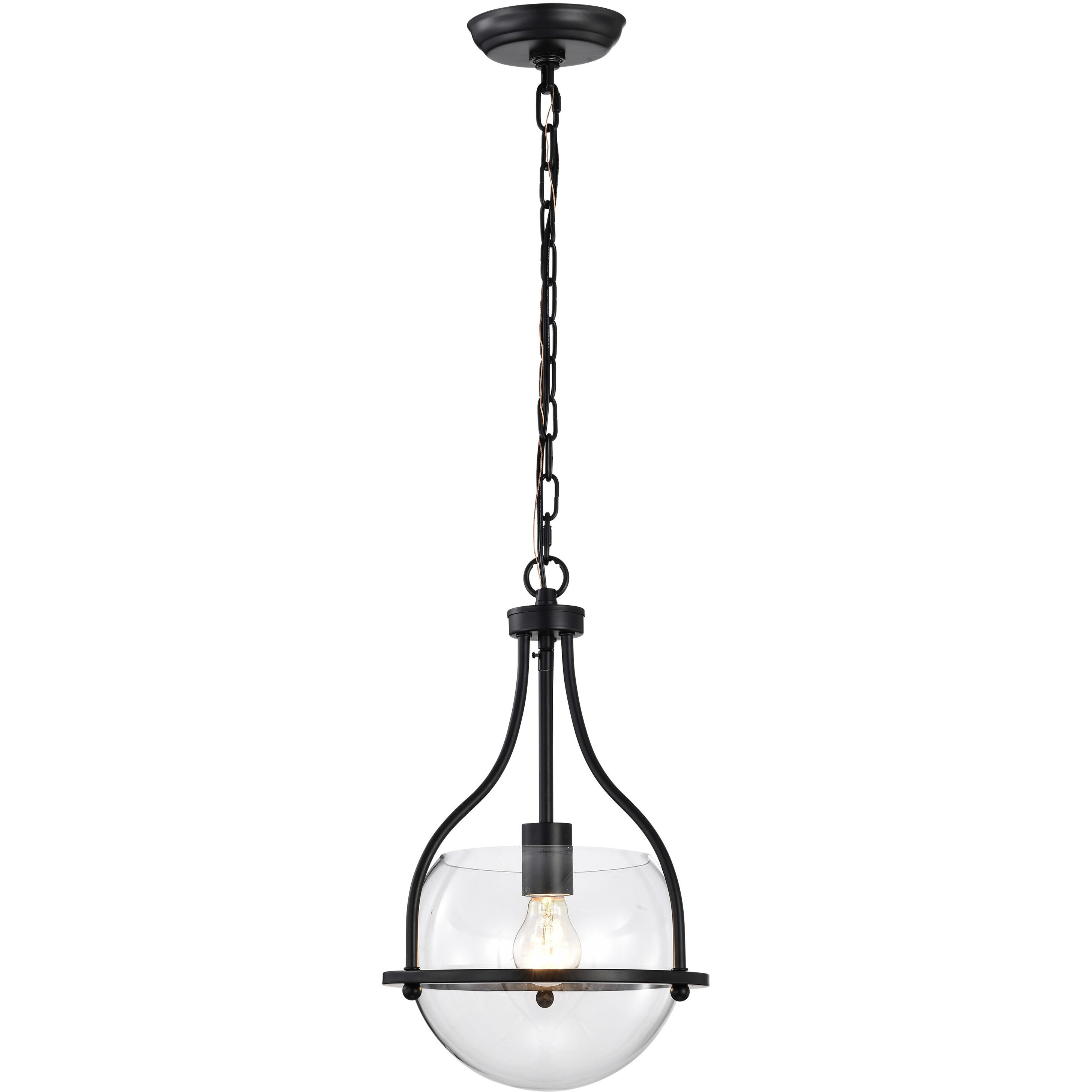 Amado 1 Light 10 inch Matte Black Pendant Ceiling Light