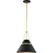 Adina 1 Light 12.75 inch Matte Black Pendant Ceiling Light