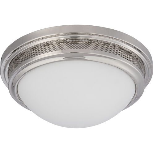 Corry LED 13 inch Polished Nickel Flush Mount Ceiling Light