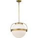 Lakeshore 1 Light 18 inch Natural Brass Pendant Ceiling Light