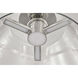 Edmond LED 17 inch Polished Nickel Semi Flush Mount Ceiling Light