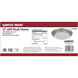 Brentwood LED 11.75 inch Brushed Nickel Flush Mount Ceiling Light
