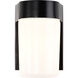 Brentwood 1 Light 8 inch Black Outdoor Wall Mount