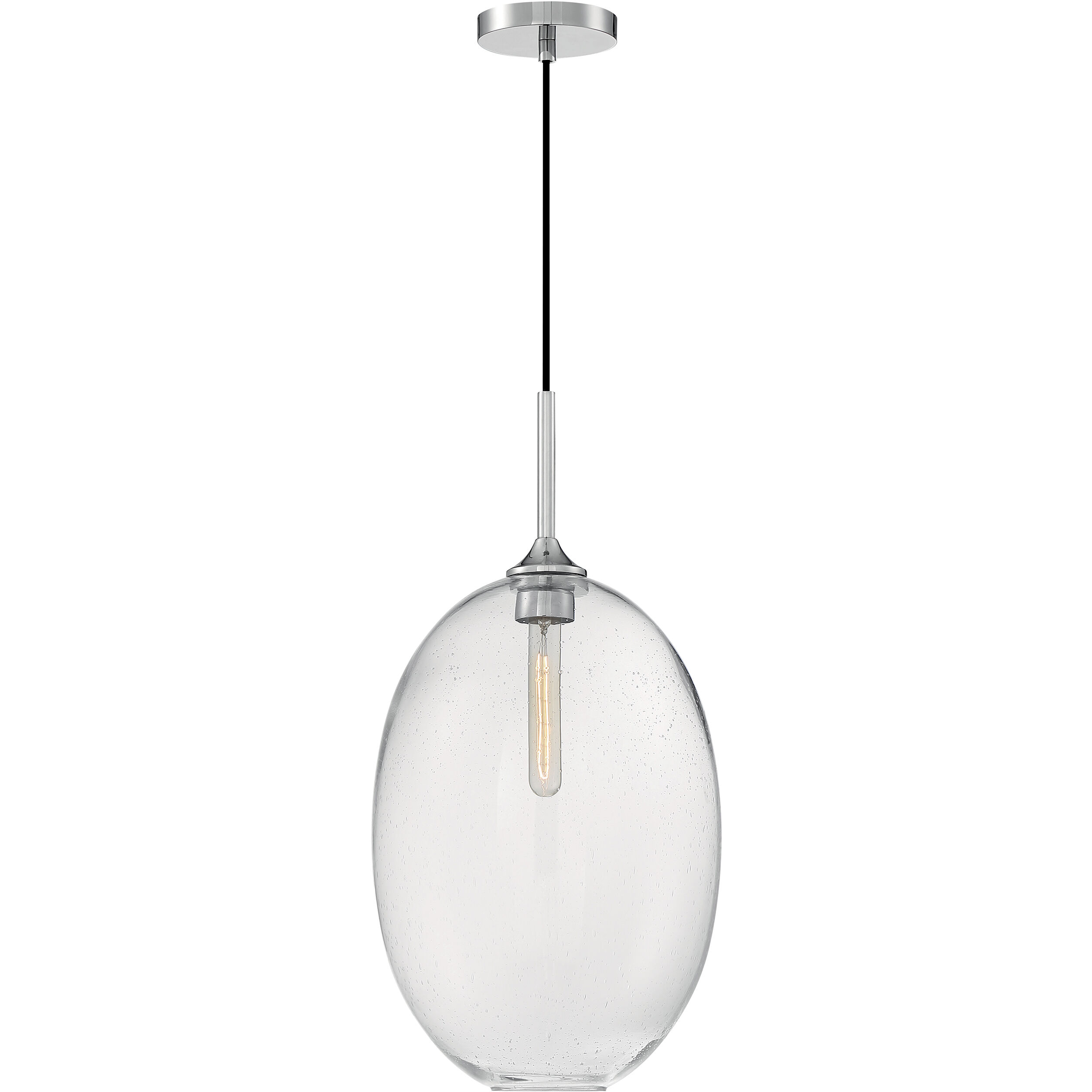 Aria 1 Light 11.63 inch Polished Nickel Pendant Ceiling Light