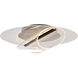 Geneva LED 17.75 inch Matte Black Flush Mount Ceiling Light