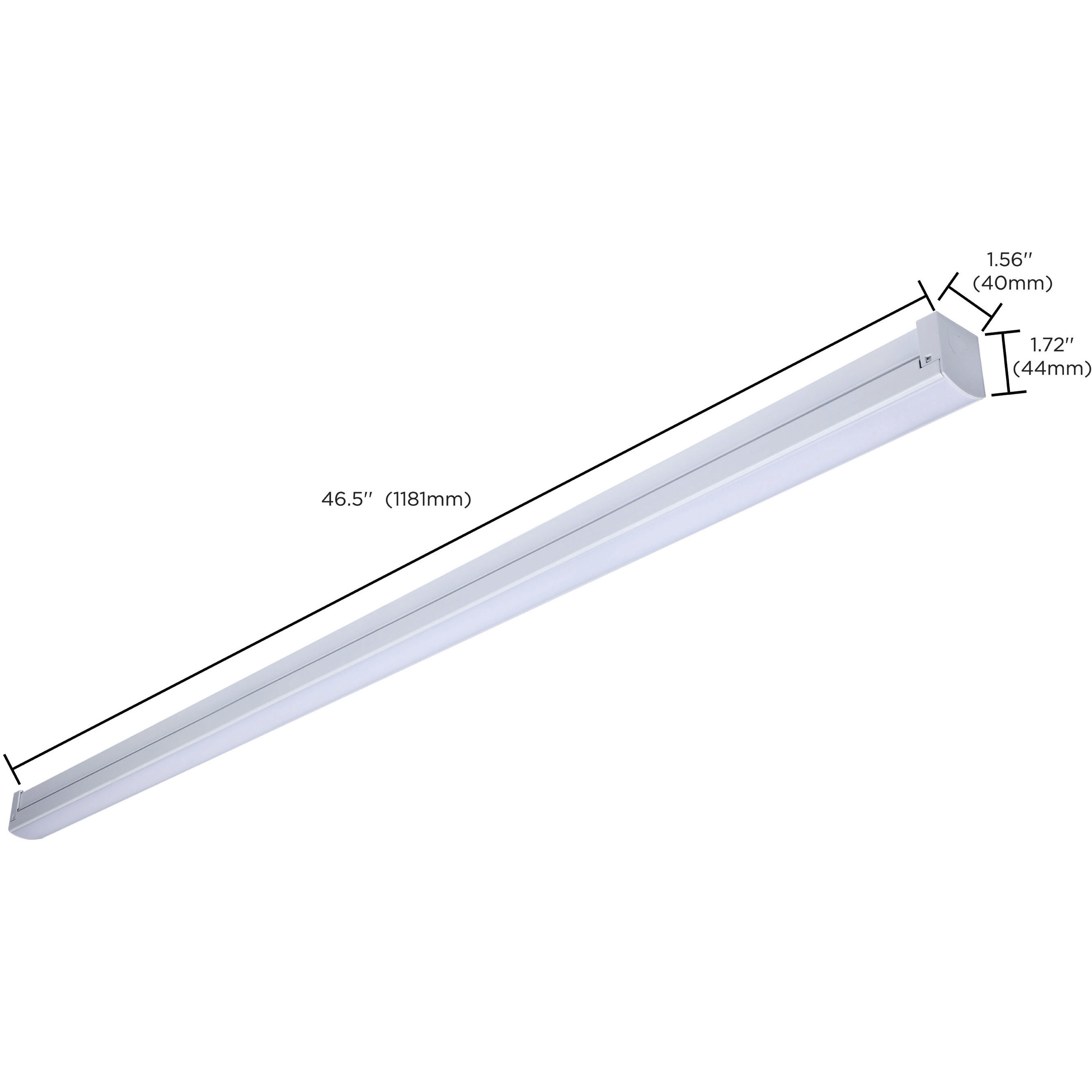 ColorQuick LED 1.56 inch White Linear Strip Ceiling Light