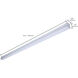ColorQuick LED 1.56 inch White Linear Strip Ceiling Light