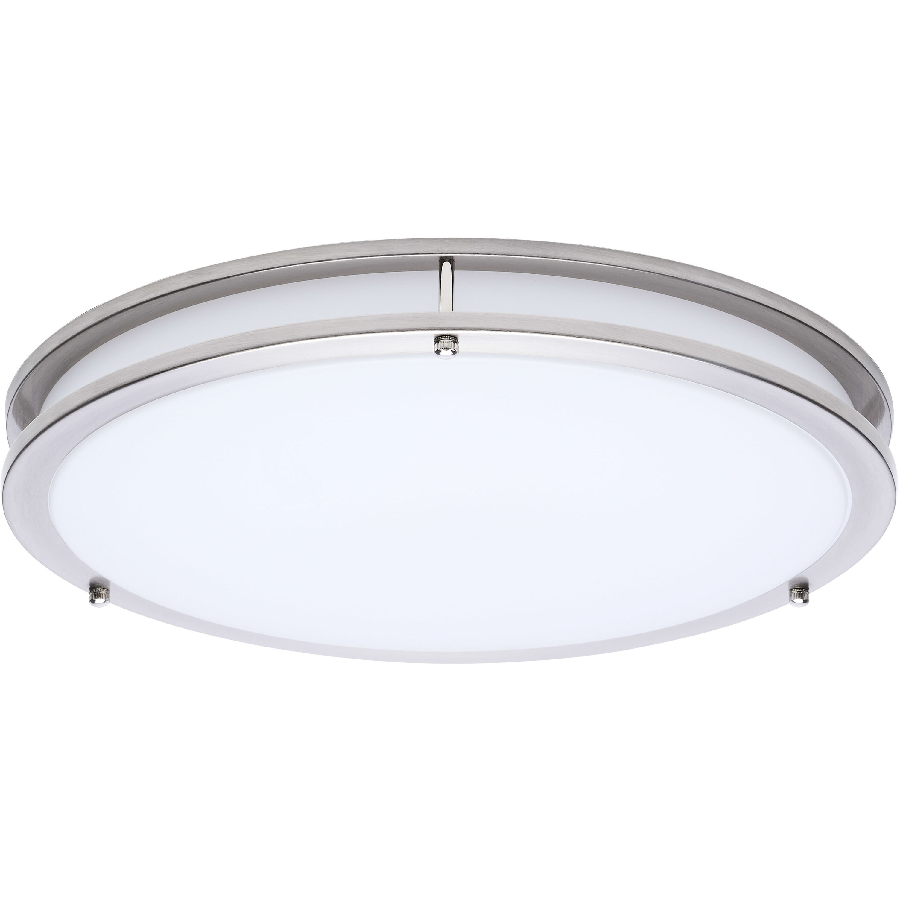 Glamour LED 16.93 inch Brushed Nickel Flush Mount Ceiling Light