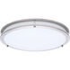 Glamour LED 16.93 inch Brushed Nickel Flush Mount Ceiling Light