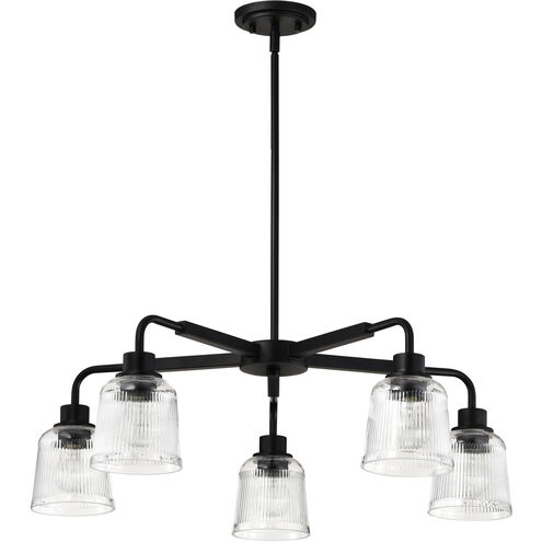 Grayson 30 inch Matte Black Chandelier Ceiling Light