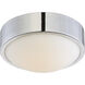 Perk LED 9 inch Polished Nickel Flush Mount Ceiling Light