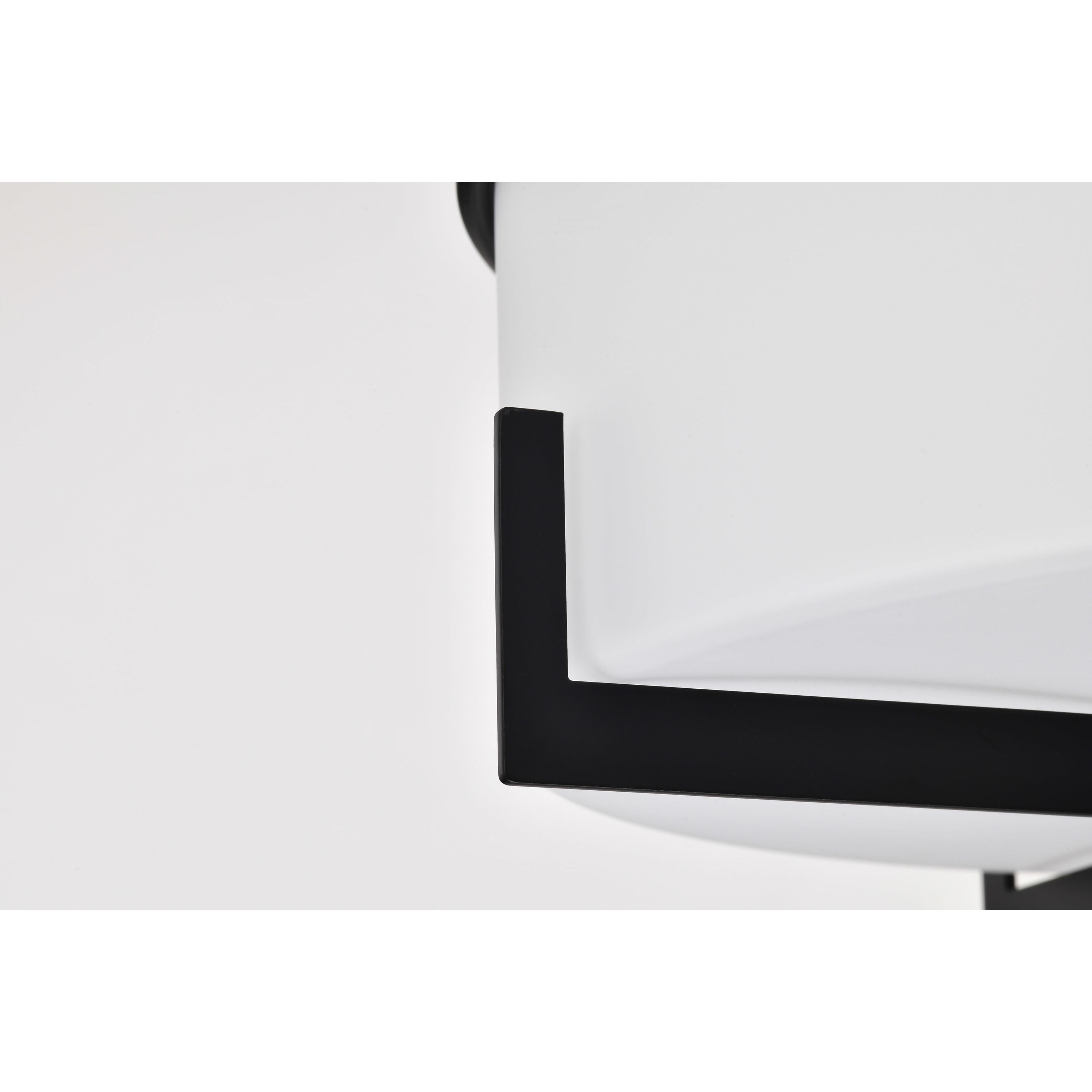 Roselle 14.38 inch Matte Black Flush Mount Ceiling Light