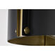 Altos 3 Light 14 inch Matte Black Semi Flush Mount Ceiling Light