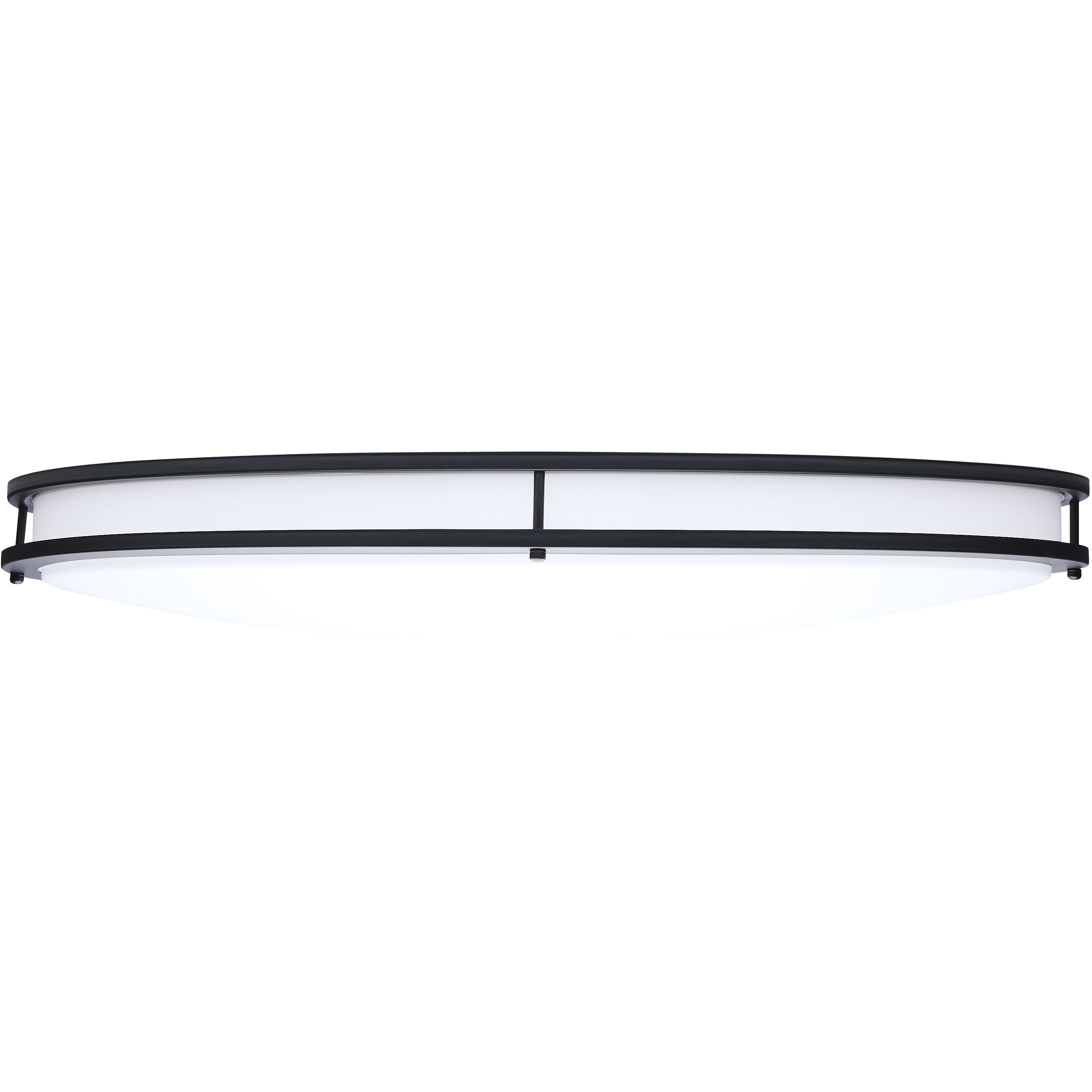 Glamour LED 17.99 inch Black Oval Flush Mount Ceiling Light