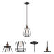 Vintage 1 Light 7.38 inch Rustic Bronze Pendant Ceiling Light