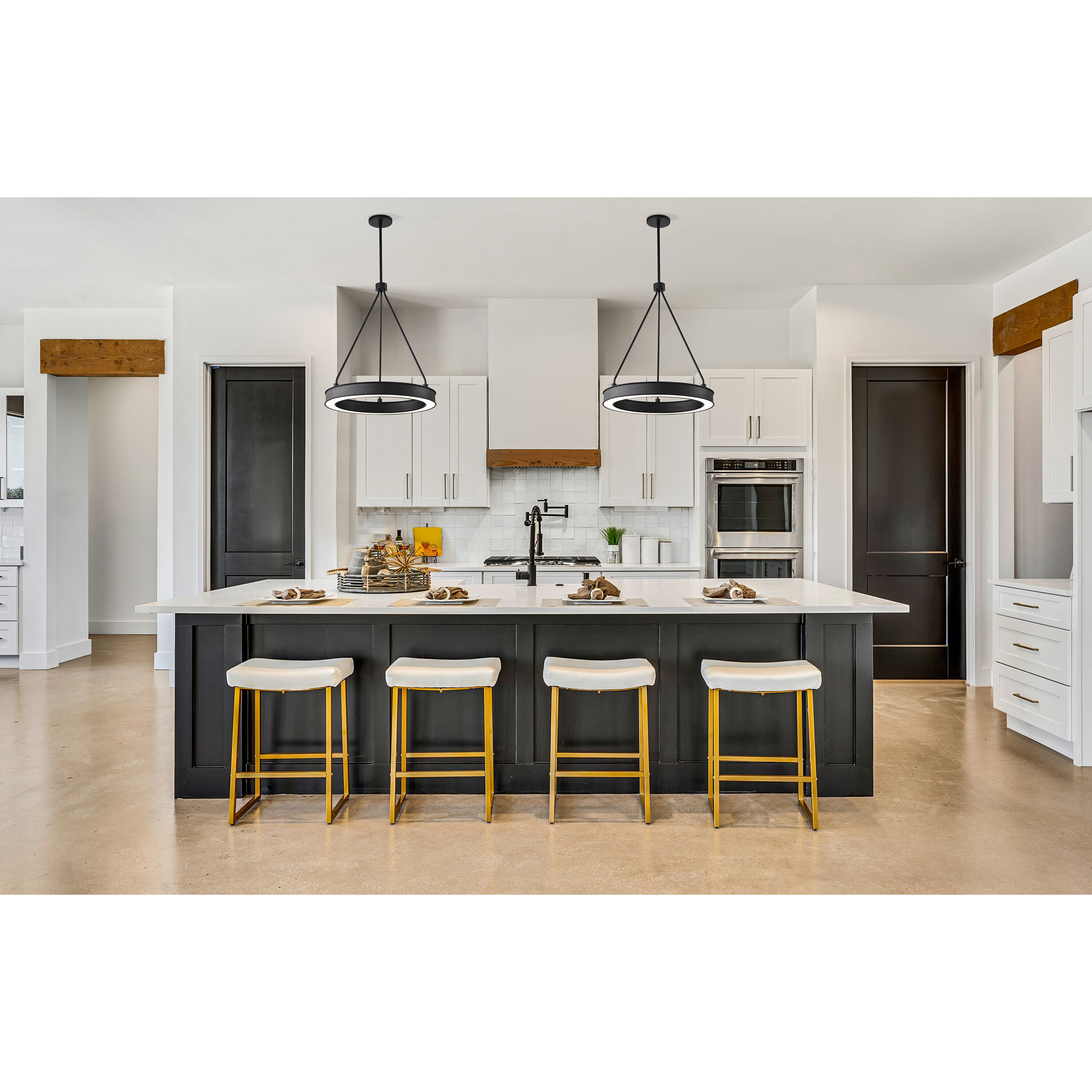 Longford LED 20.13 inch Textured Black Pendant Ceiling Light