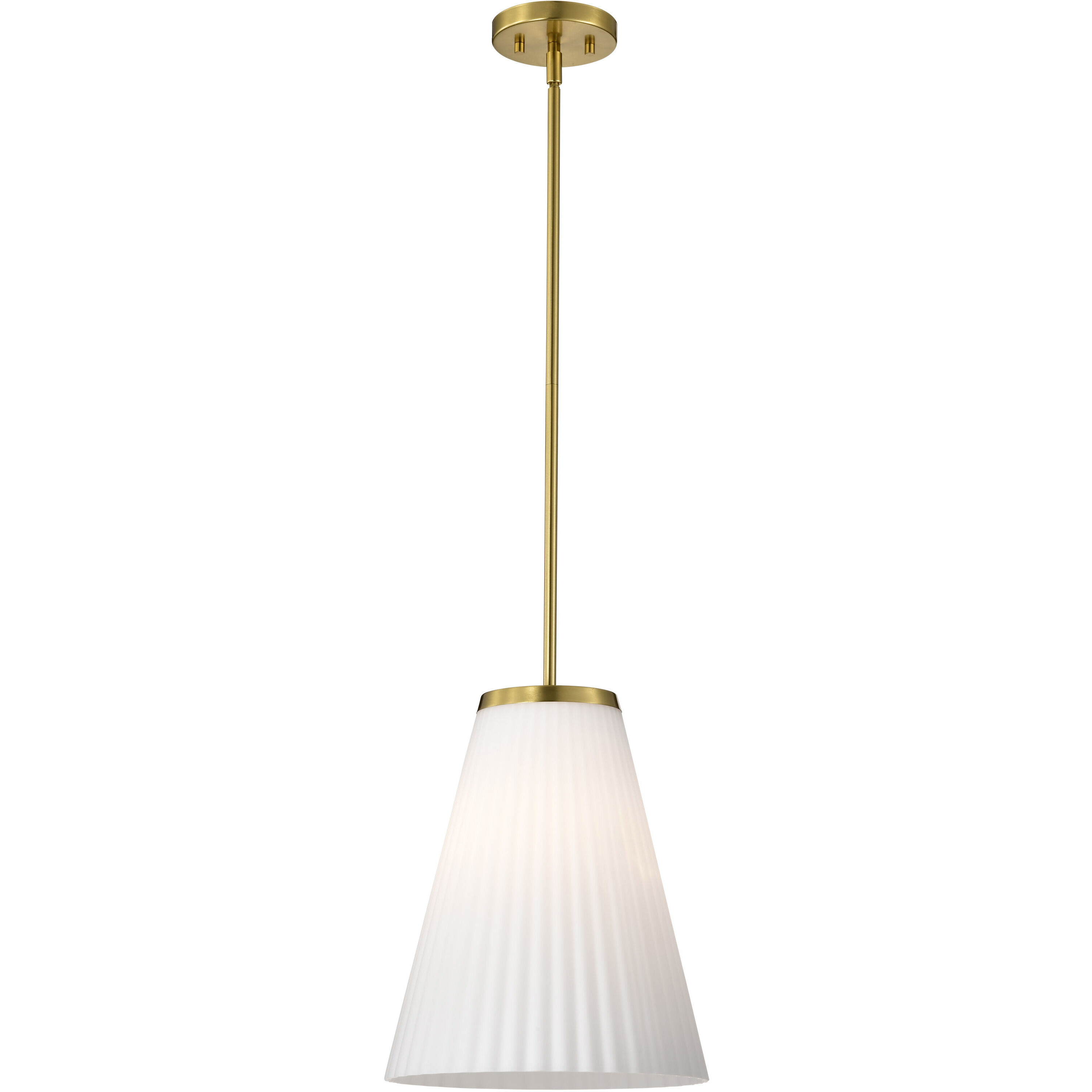 Royale 12 inch Burnished Brass Pendant Ceiling Light